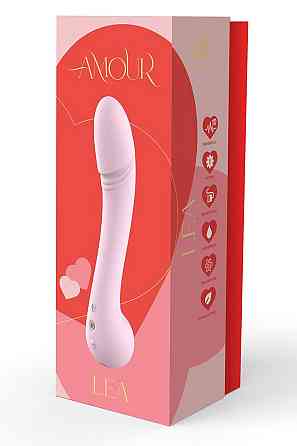 Вибратор классический для стимуляции точки G Dream Toys Amour Lea, розовый Sex Aura Киев