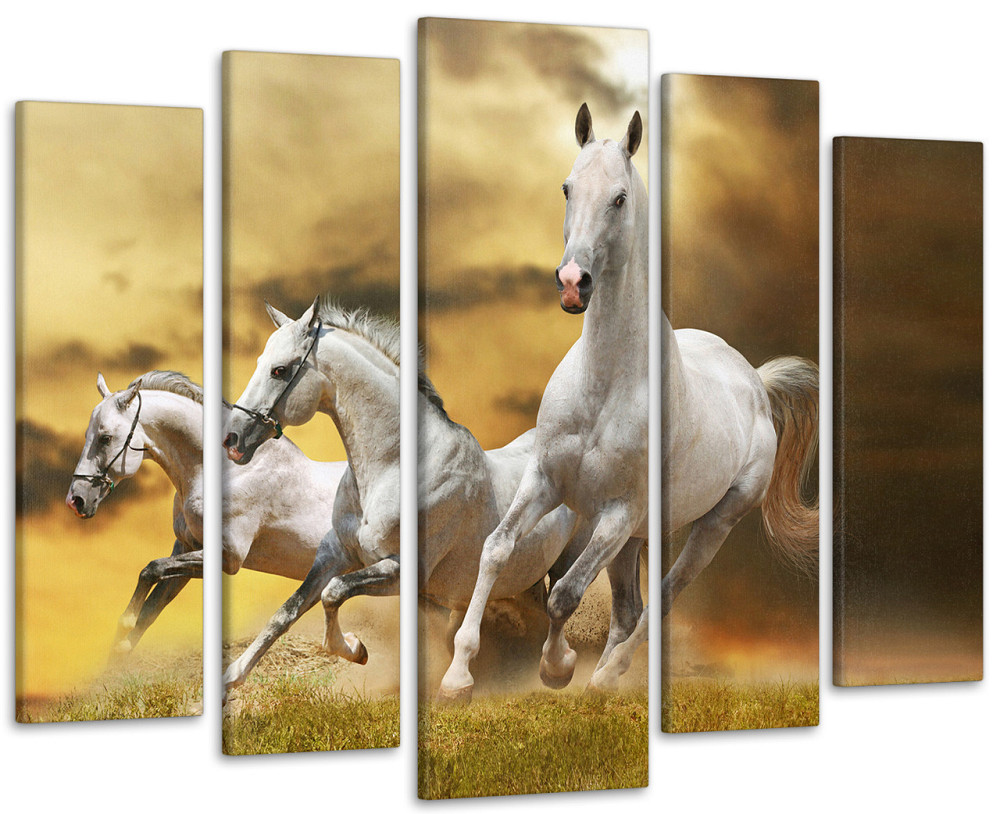 Модульная картина Лошади Art-77_5 110x160 см Киев - изображение 1