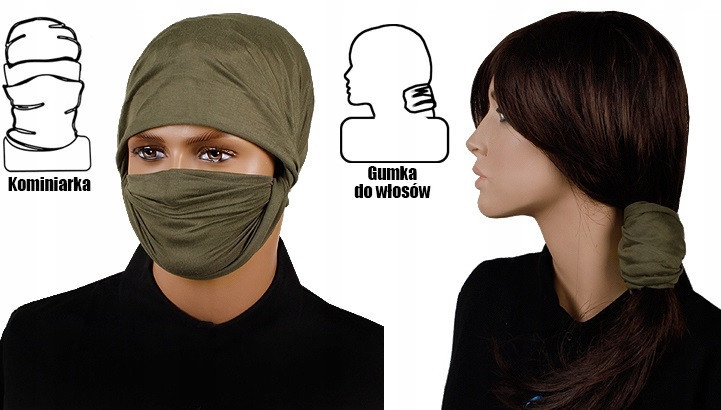 Багатофункціональний Універсальний Шарф (Бафф) Mil-Tec від Sturm (12216001) Olive Нововолинськ - фото 8