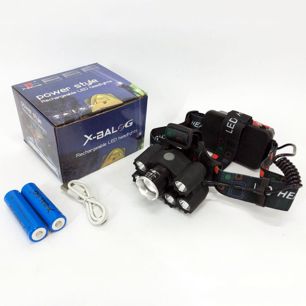 Налобный фонарь для туризма рыбалки и охоты Bailong BL-T78, Фонарь для походов на лоб WX-16 Ивано-Франковск - изображение 2