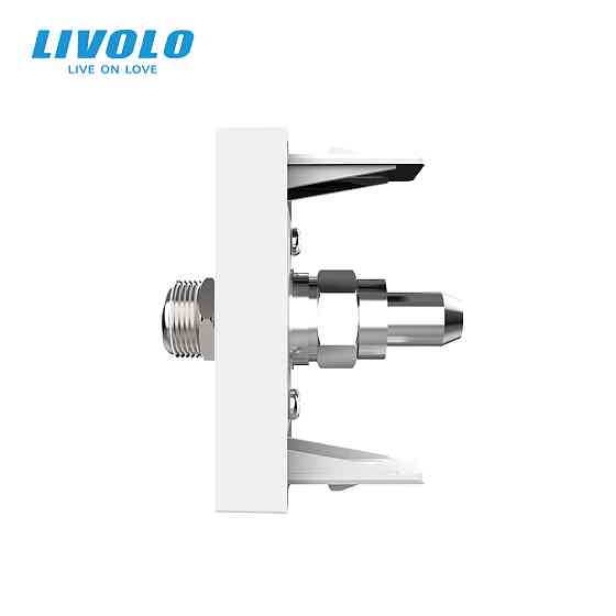 LIVOLO Супутникова розетка SAT LIVOLO, біла, модуль 0.5 поста, для ресивера / антени (VL-FCSL-1 Коломия
