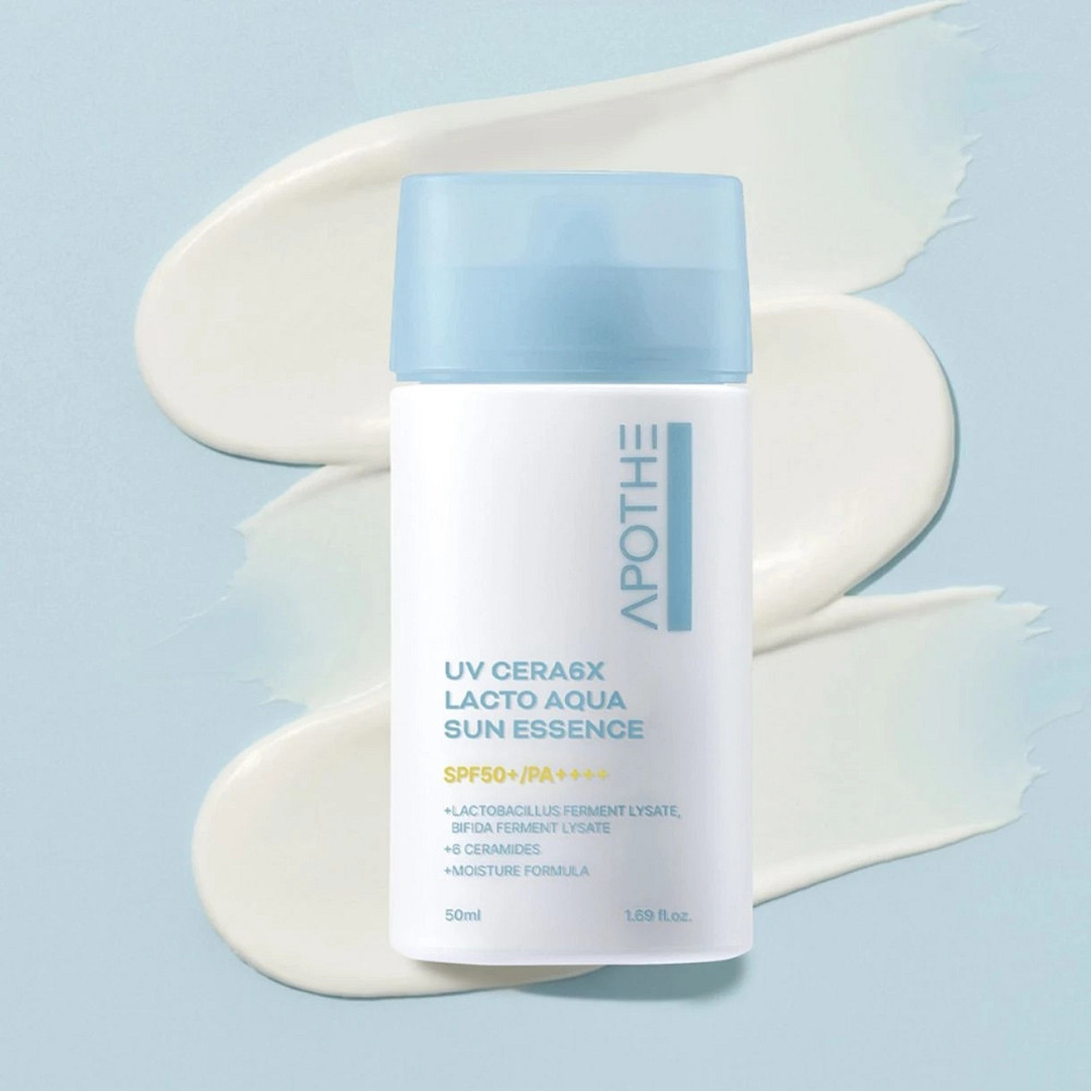 Солнцезащитная эссенция UV Cera 6X Lacto Aqua Sun Essence APOTHE 50 мл Киев - изображение 5