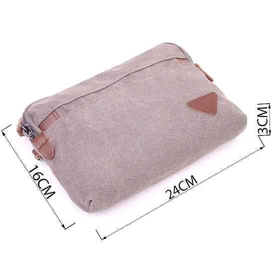 Чоловіча містка барсека з текстилю 21259 Vintage Сіра Київ