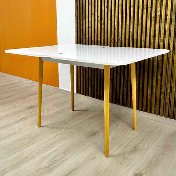 Деревянный раскладной обеденный стол LION Маями-3 Антрацит 90х60/90х120 (LION-041261) ТОП Днепр