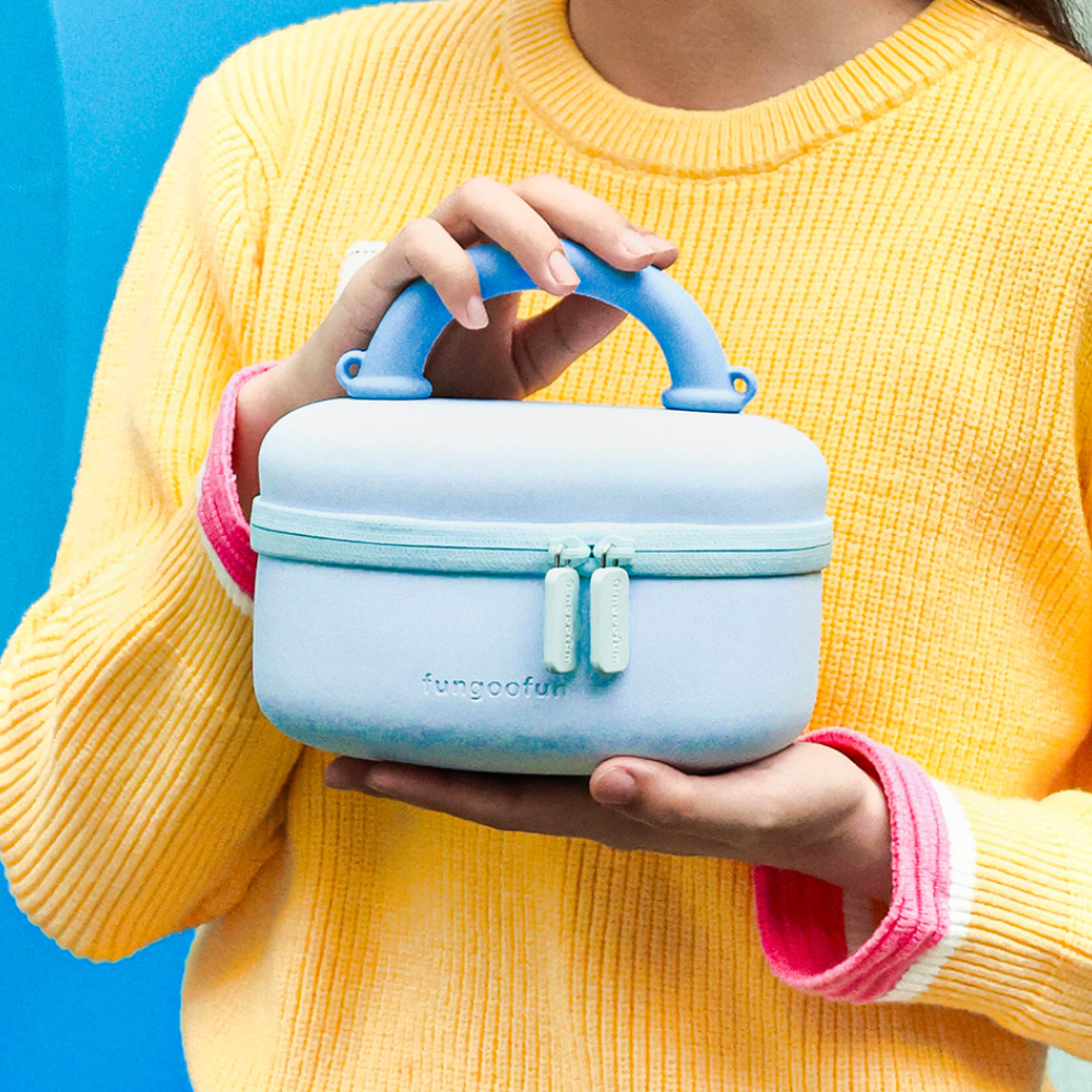 Сумка силіконова жіночий клатч на ремінці з ручкою водонепроникна сумочка Fungoofun, повсякденна, блакитна Кам'янець-Подільський - фото 6