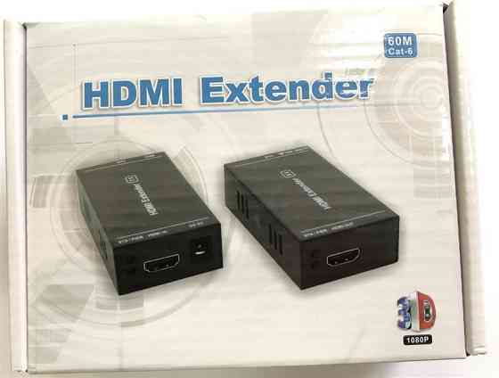 Подовжувач Atcom HDMI - RJ-45 (F/F), до 60 м, Black (14371) Чорний Харків