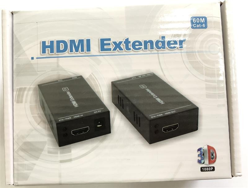 Подовжувач Atcom HDMI - RJ-45 (F/F), до 60 м, Black (14371) Чорний Харків - фото 1