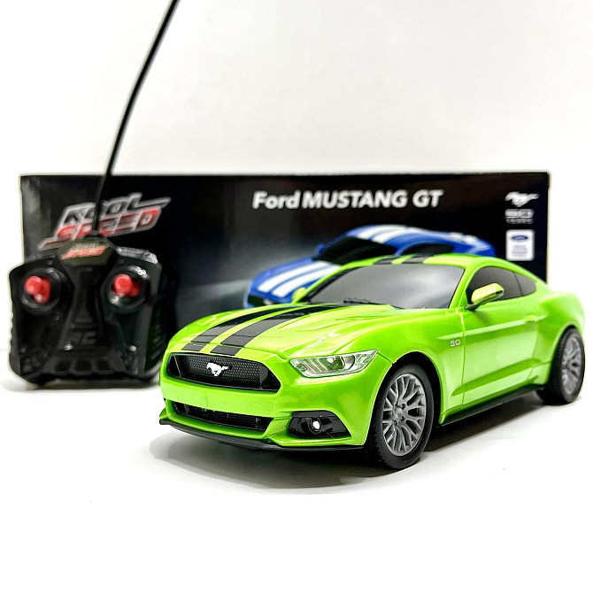 Машина Ford Mustang з гумовими колесами на радіокеруванні 1:20 Зелена (10487) Чернігів - фото 8