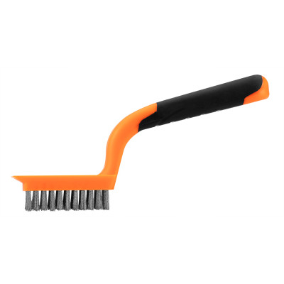 Щітка по металу Neo Tools 5х11 рядів, прямий дріт 0.3мм, 180мм, двокомпонентне руків'я (39-051) Вінниця - фото 1