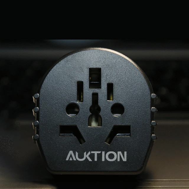 Універсальний перехід Aukion з US/UK/AU на євро (EU) вилку v2 (Чорний, 16А) Миколаїв - фото 5