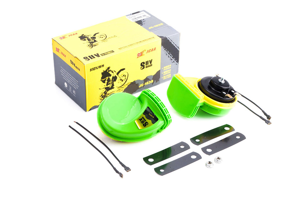 Сигнал (равлик) електричний двотональний (зелений) (пара) SUV Киев - изображение 1