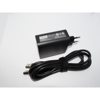 Блок живлення до ноутбуку Lenovo 65W 20V, 3.25A / 5V, 2A разъем bevel USB (косой) wall mount (ADL65WDA / A40248) Вінниця - фото 1