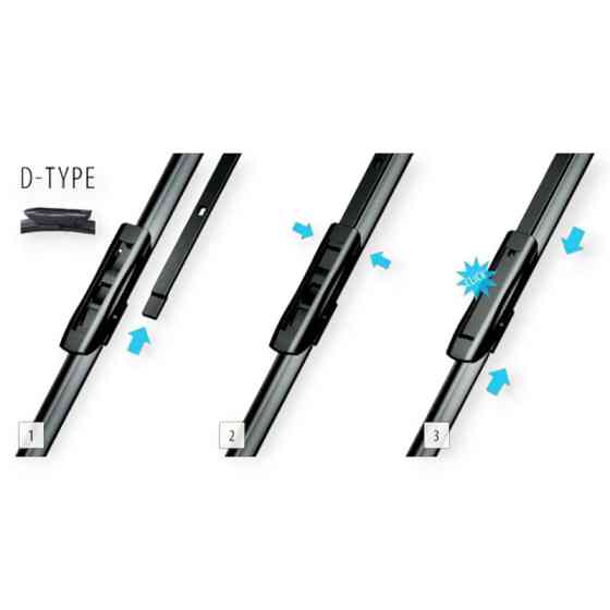 Щетки oximo модельные безкаркасные (к-т 2шт) d-type 800 + 750 мм дворника Мукачево