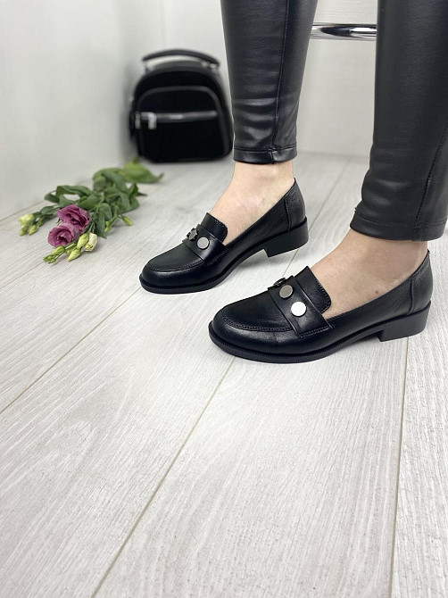 Vikttorio Туфлі жіночі VIKTTORIO ЖАЗИНА чорні (весна-осінь, шкіра натуральна) (2699) 36р. Коломия - фото 6