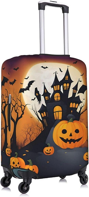 Чехол для чемодана с принтом Хэллоуин, размер L Киев - изображение 12