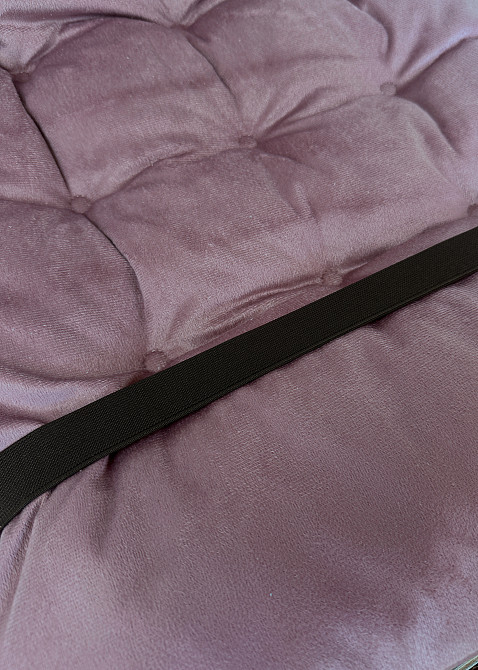 Подушка для стільців (40x120х4 см) подвійна Decorator Флокс колір ліловий 84-161 Київ - фото 7