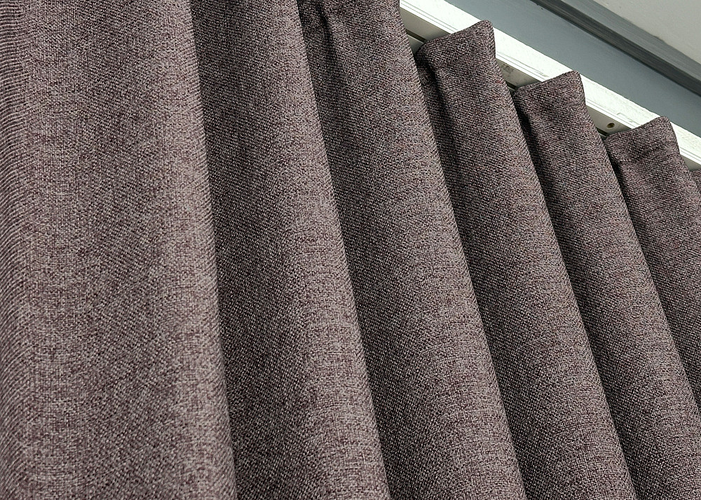 Шторная ткань премиум класса лен фактурный, коллекция «ELEMENTA» цвет коричневый 1870ш Киев - изображение 6
