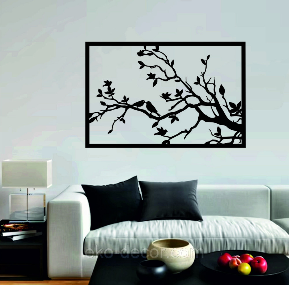 Декоративное настенное Панно «Весна» Декор на стену 70*46 см, Черный Киев - изображение 1