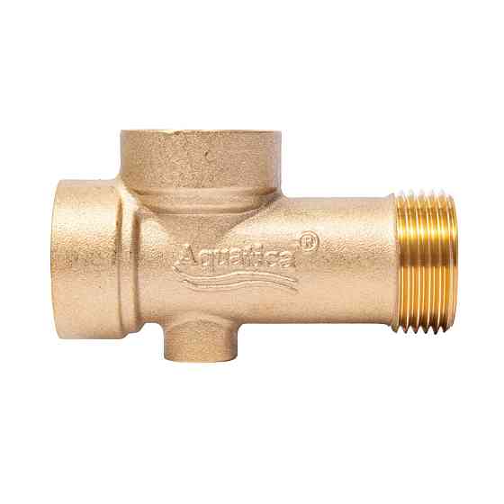 З"єднувач п'ятивихідний 90мм 1"М×1"F×1"F×1/4"M×1/4"F AQUATICA (779597) Рівне