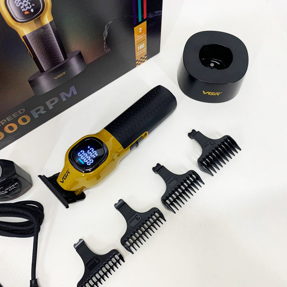 Набір для стрижки волосся на акумуляторі, Бездротова машинка для стрижки волосся, Тример бездротовий QN-61 Івано-Франківськ - фото 6