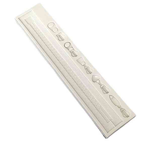 Молд кондитерський Блискавка 205 на 45 мм білий Київ