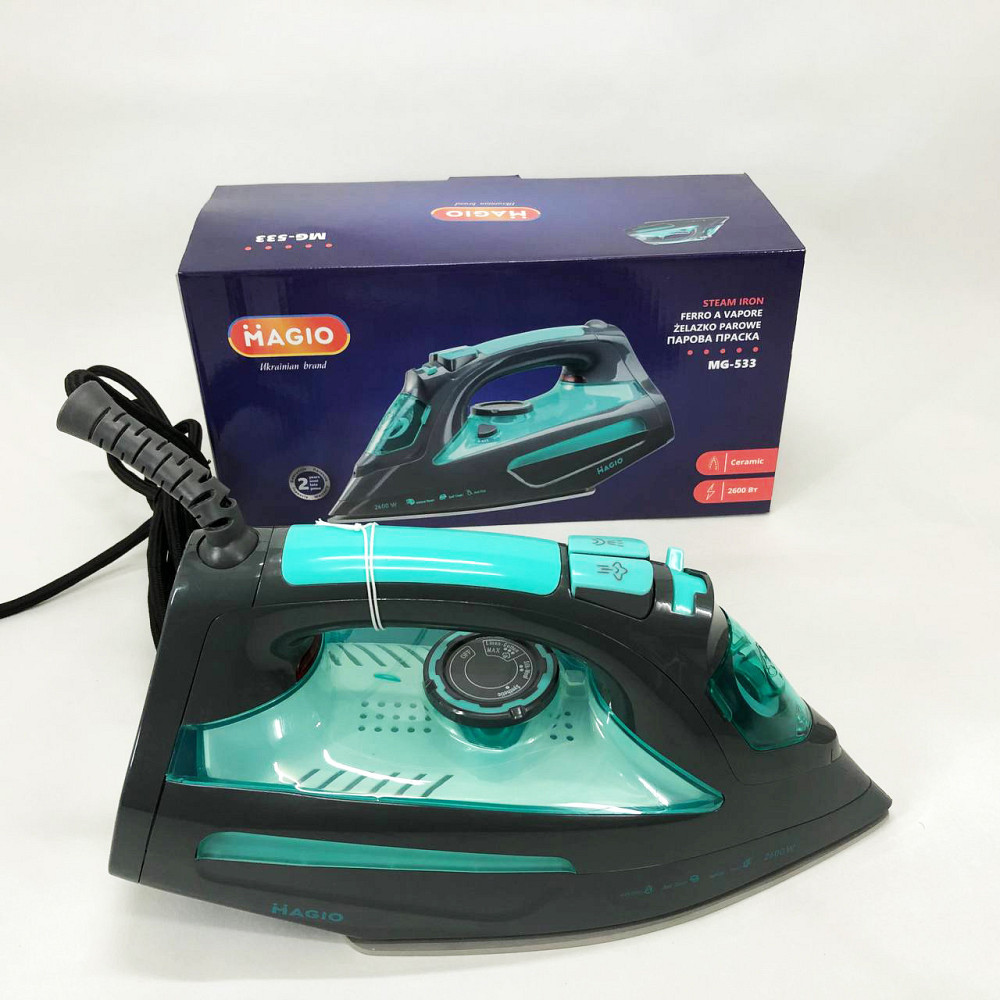 Праска відпарювач для прасування речей Magio MG-533 2600 Вт, Парова праска ZJ-704 для одягу Київ - фото 10