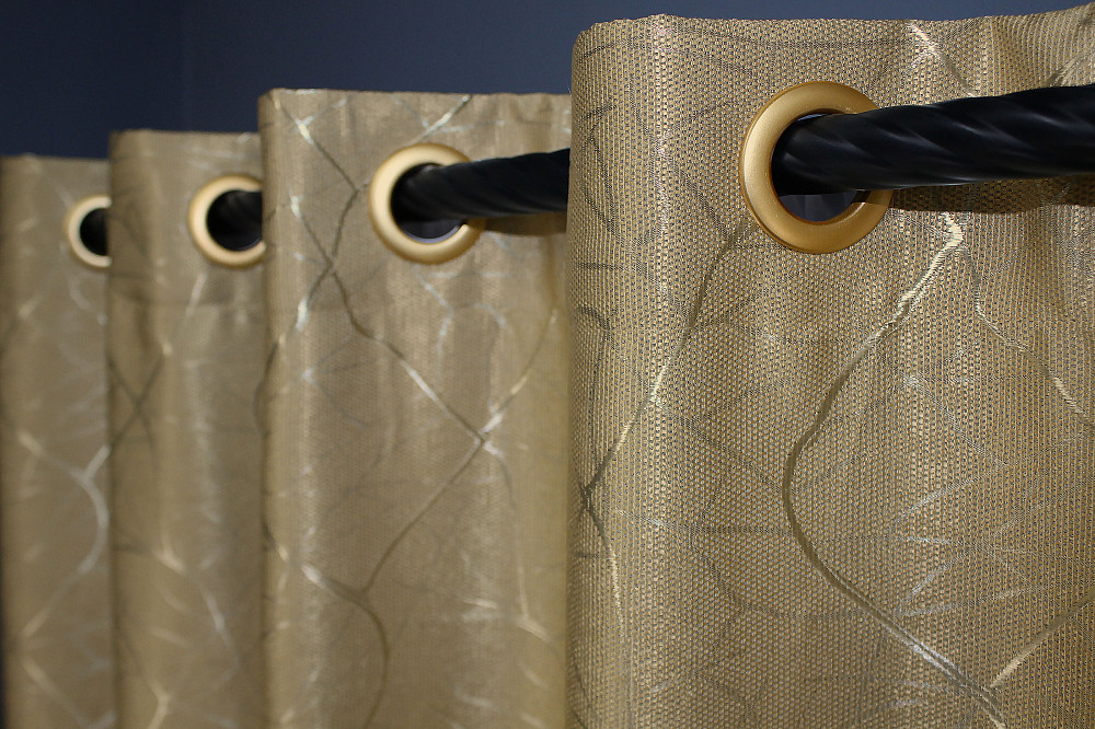 Комплект штор на люверсах VR-Textil Льон Савана № 982ш Бежевий 150х250 см 2 шт (37-0099) Київ - фото 8