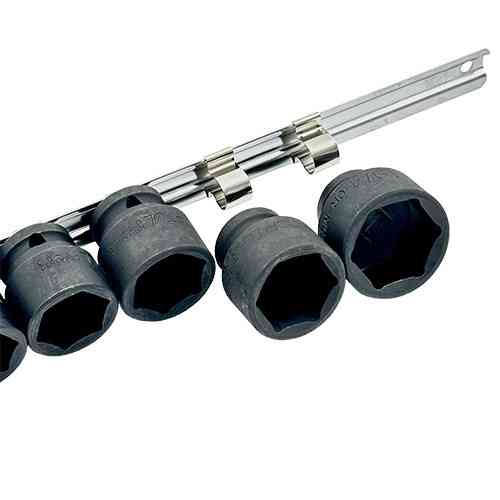 Набір головок ударних дюймових 1/2" 3/8...1-1/4 14 од. (на планці) TOPTUL GBAQ1401D Одеса