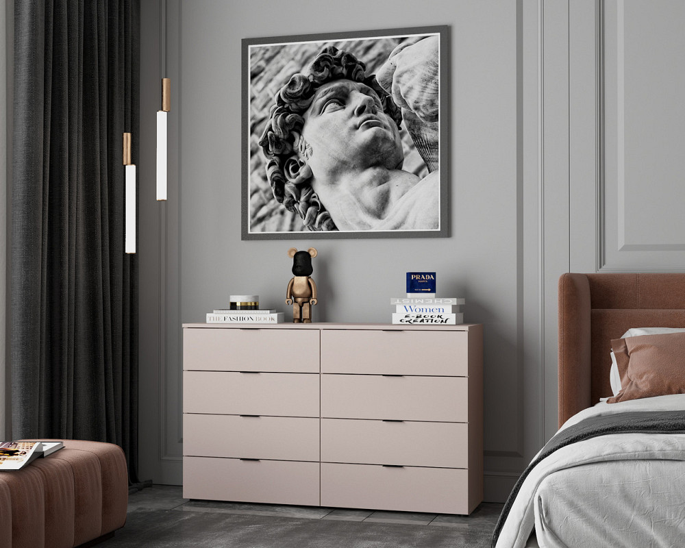 Комод Doros Рон 8 Кашемир 8 Ящичков 130х38х81 DRS-011776 (41516171) Днепр - изображение 2