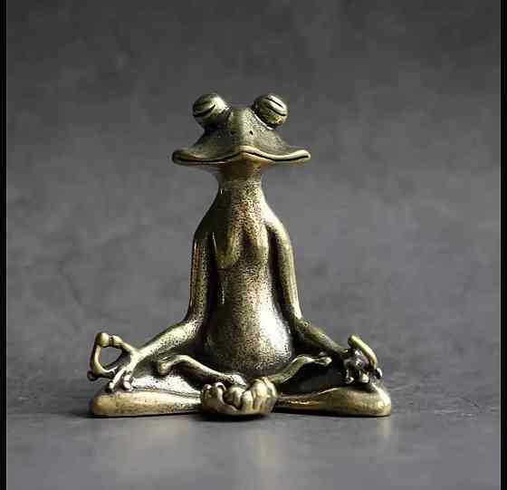 Подставка для благовоний «Лягушка в медитации» – декоративный держатель Киев