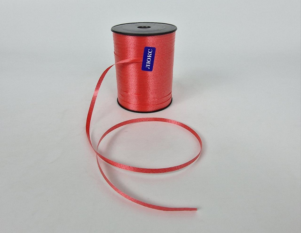 Стрічка для повітряних куль і подарунків 300 метрів червона (1 пачка) Харків - фото 1