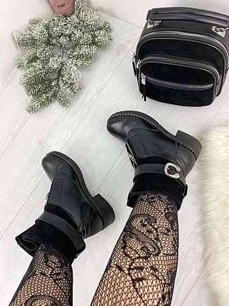 Черевики жіночі LaDi чорні натуральна шкіра зима (2136) 36р.38р.39р. Коломыя