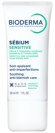 Біодерма Себіум Сенситив Крем для чутливої жирної шкіри Bioderma Sébium Sensitive Soin Apaisant anti-impe Дніпро