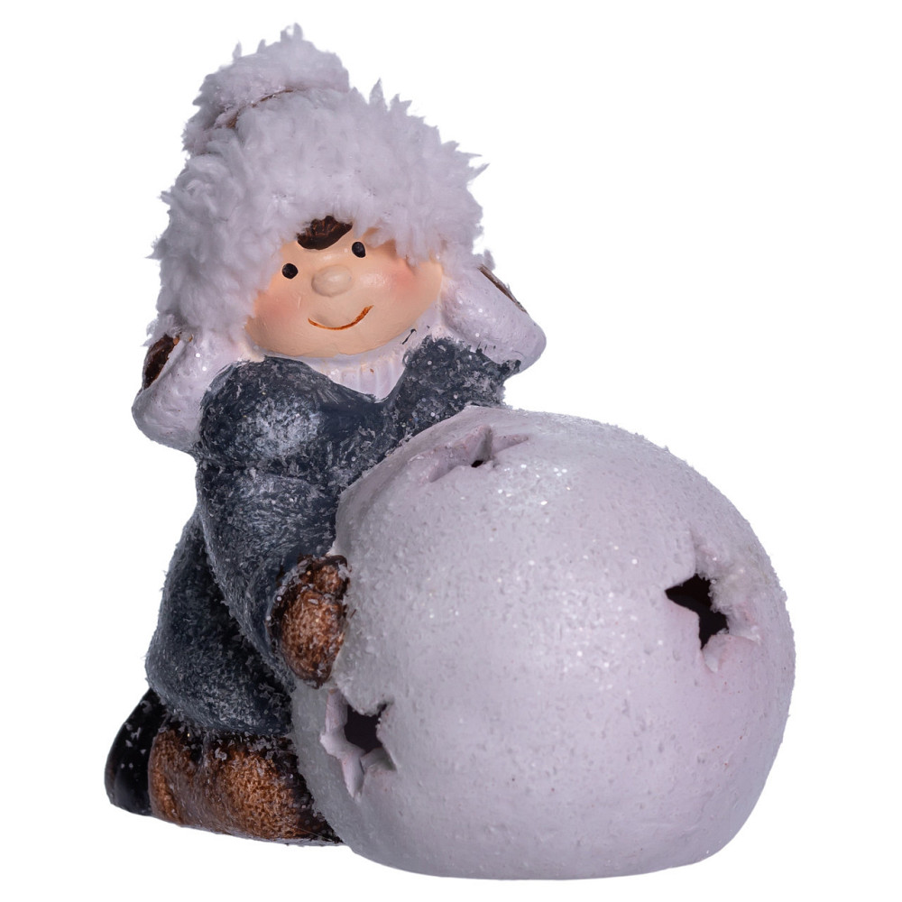 Фигурка Девочка со снежным шаром с подсветкой для декора Киев - изображение 6