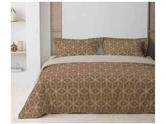 Комплект постільної білизни 1,5-х сп Happy Sleep Bronze Grid, 50х70 ТМ ТЕП Київ