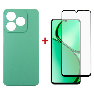 Чохол до мобільного телефона Dengos Realme C63 Soft + glass Mint (DG-KM-106) Вінниця - фото 1