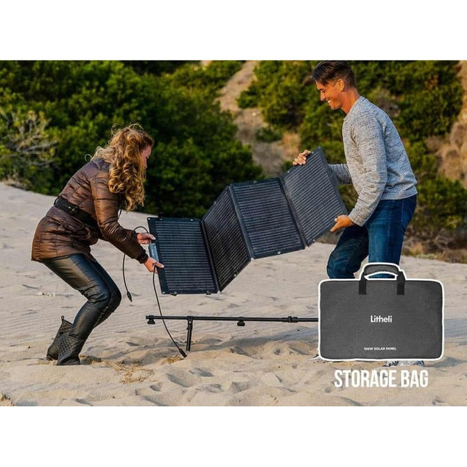 Сонячна панель Litheli 200W IP65 складана із сумкою Вінниця - фото 2