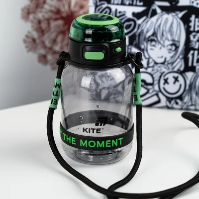 Поильник-непроливайка Kite 700 мл, чорно-зелена (K25-1218-2) Винница - изображение 9