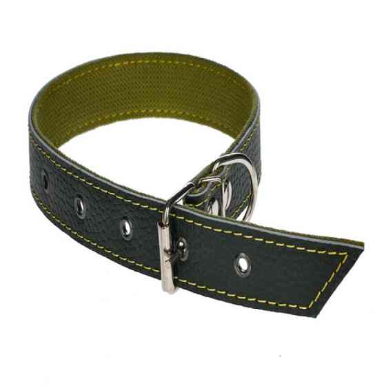 Нашийник 407 30мм "Економ" подвійний "х/б+шкіра" Вінниця