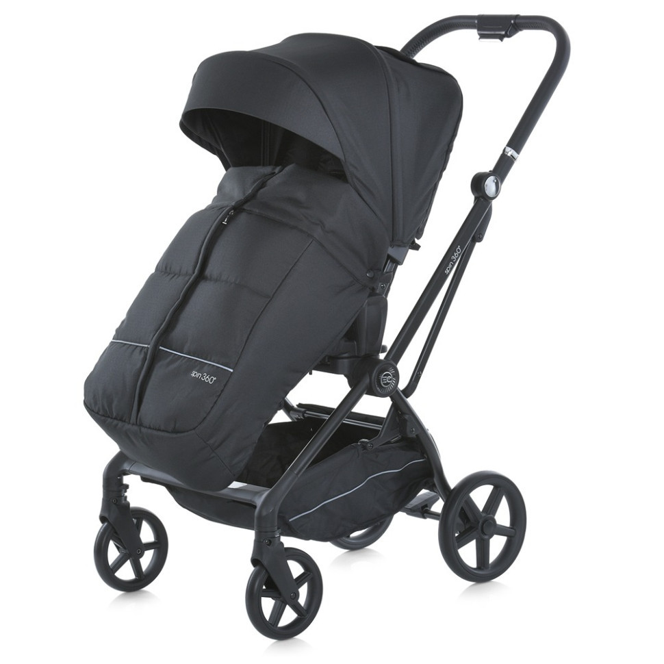 Коляска дитяча прогулянкова SPIN 360 ME 1138 Black Вінниця - фото 10