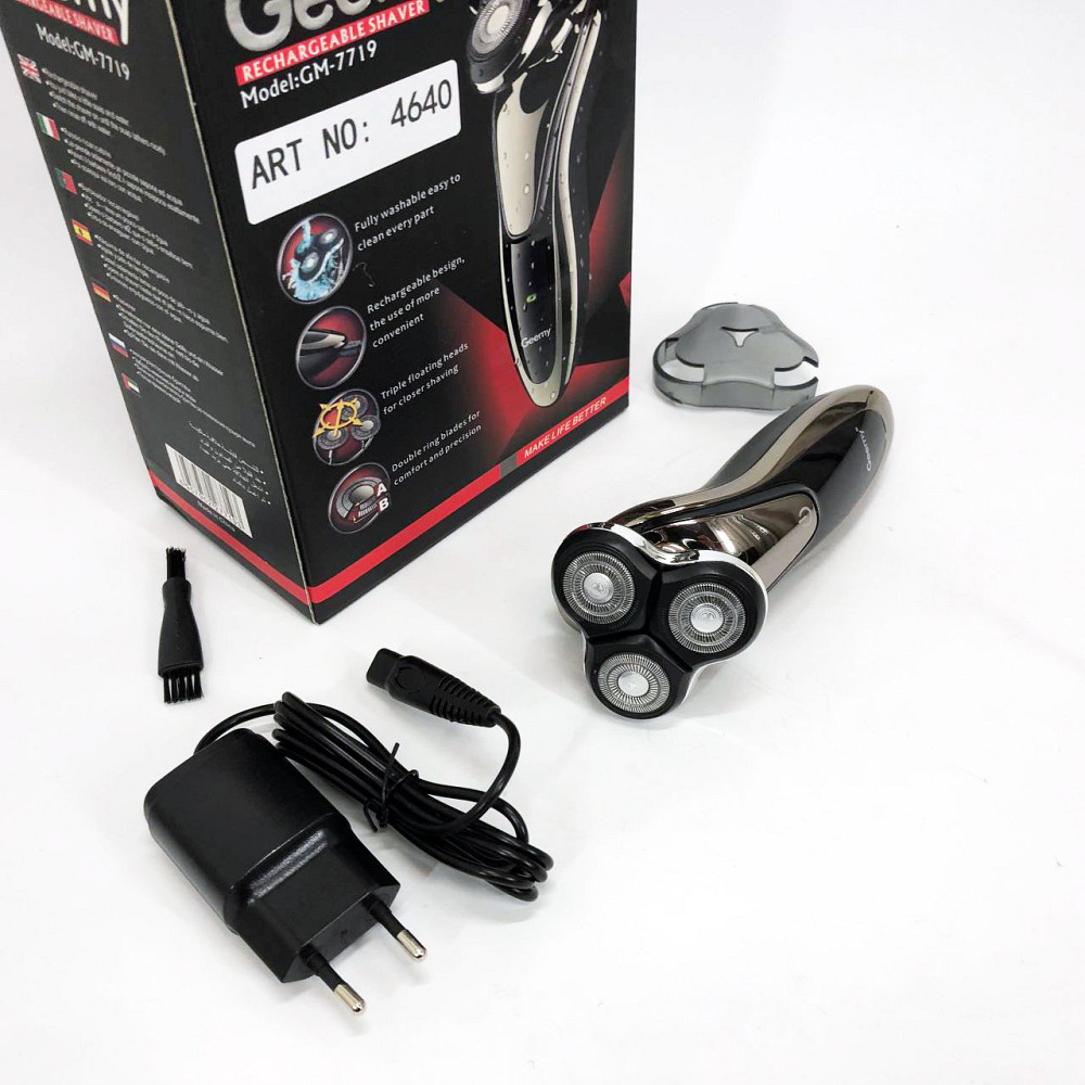 Электрическая бритва для ухода за бородой Gemei GM-7719, Компактная электробритва мужская FH-85 Львов - изображение 8