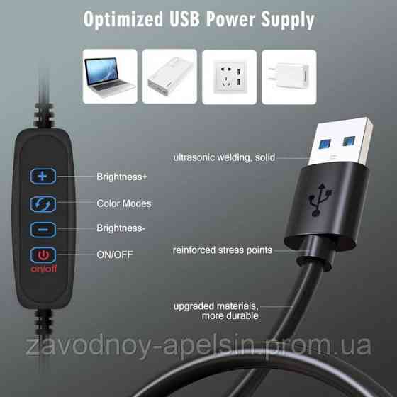 Кільцева лампа зі штативом 320 мм 12.6" (Vevice M33E) Одеса