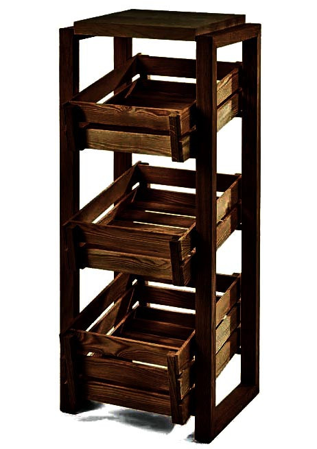 Стелаж для овочів і фруктів "Порінда" капучино Миколаїв - фото 1