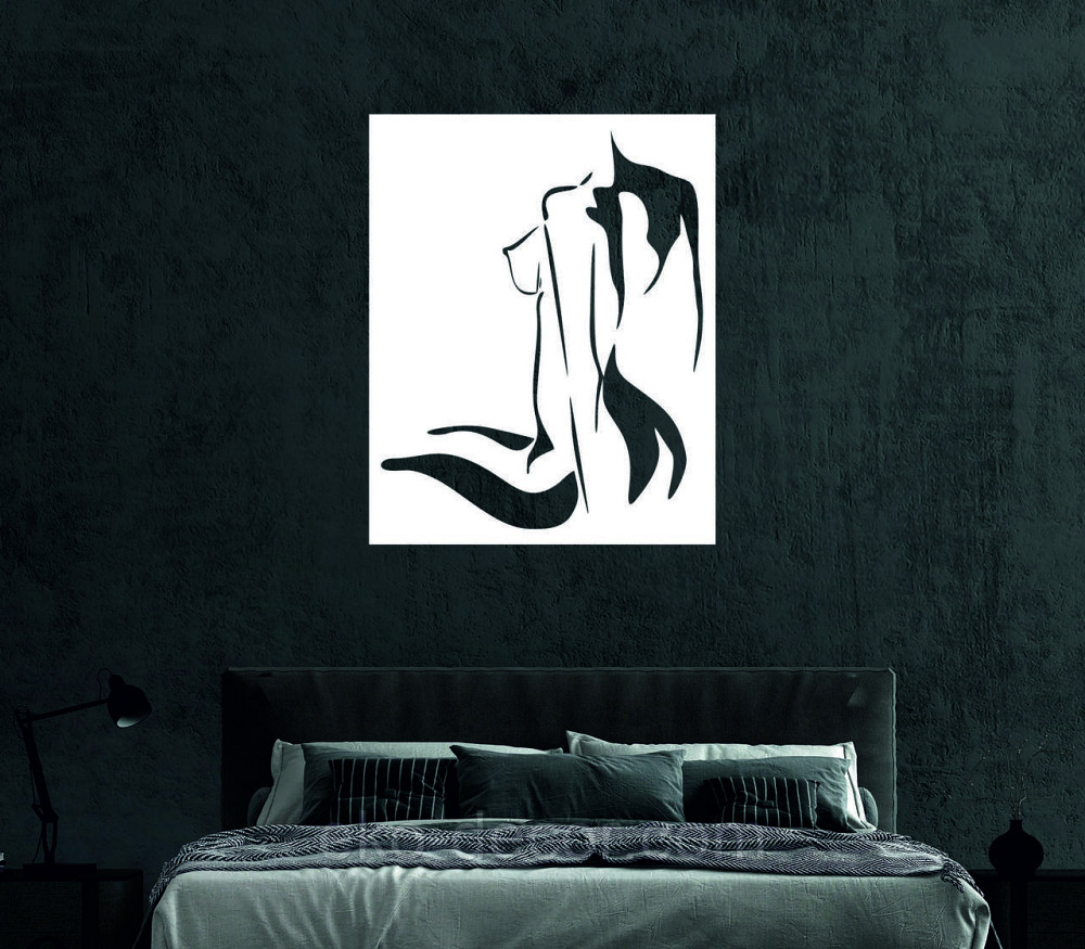 Декоративне настінне Панно «Силует жінки», Декор на стіну Київ - фото 3