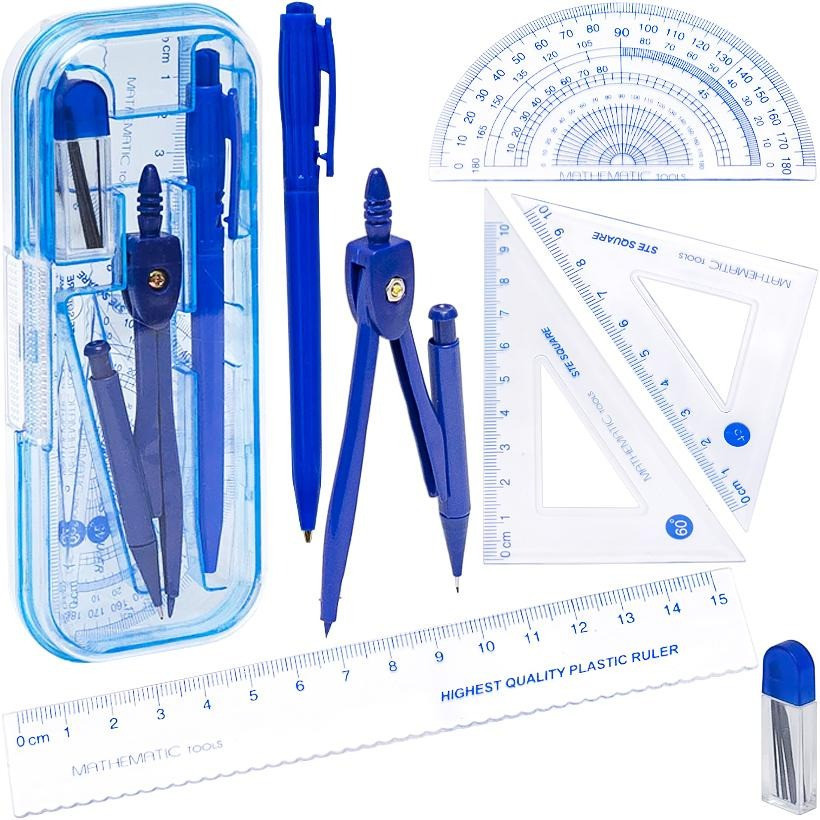 Готовальня 3009-CIT 4 лінійки, олівець Вінниця - фото 1