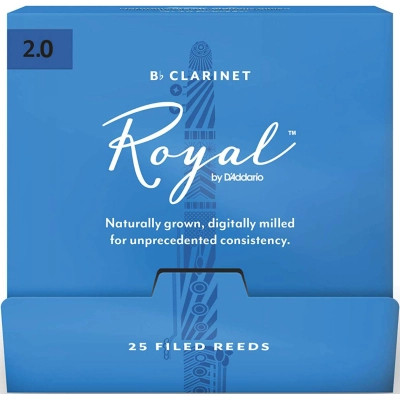 Трость для кларнета D'Addario Royal - Bb Clarinet #2.0 - 25 Box (RCB0120-B25) Винница - изображение 1