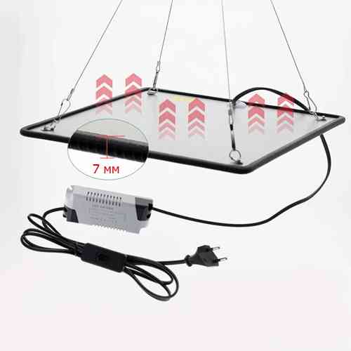 Фитолампа фитопанель для растений, полный спектр 40Вт 500LED 220В фито лампа Винница