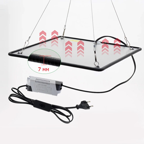 Фитолампа фитопанель для растений, полный спектр 40Вт 500LED 220В фито лампа Винница - изображение 3