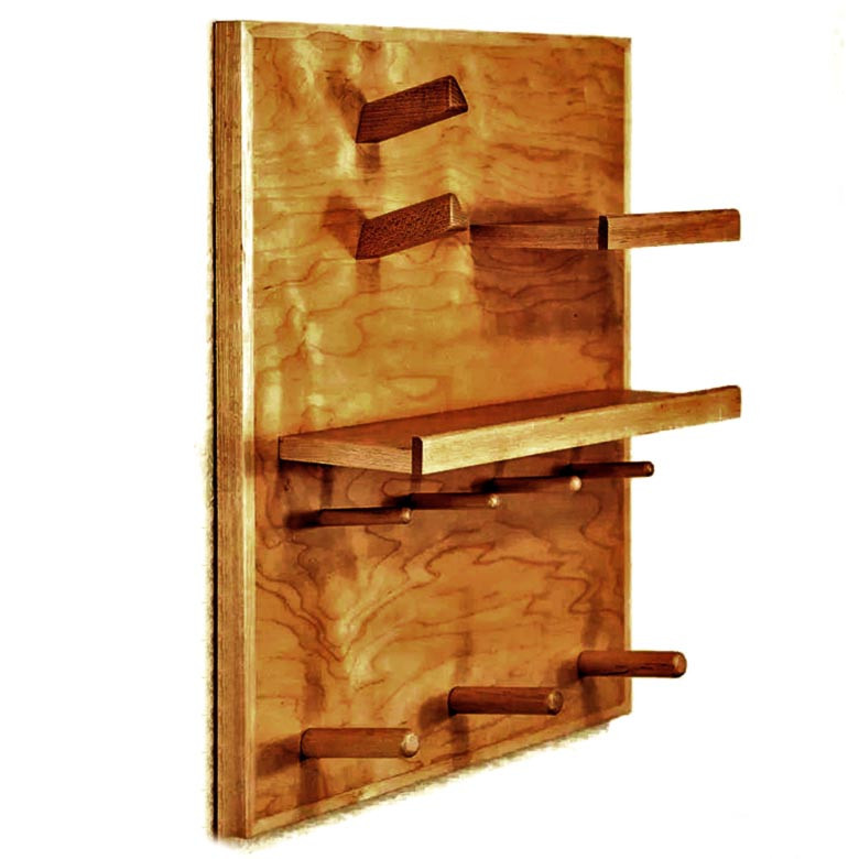 Ключниця дерев'яна "Домін" сієна Миколаїв - фото 1