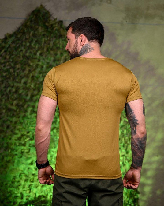 Тактическая потоотводящая футболка Двіжуй coyot ПП7717 Одесса - изображение 3